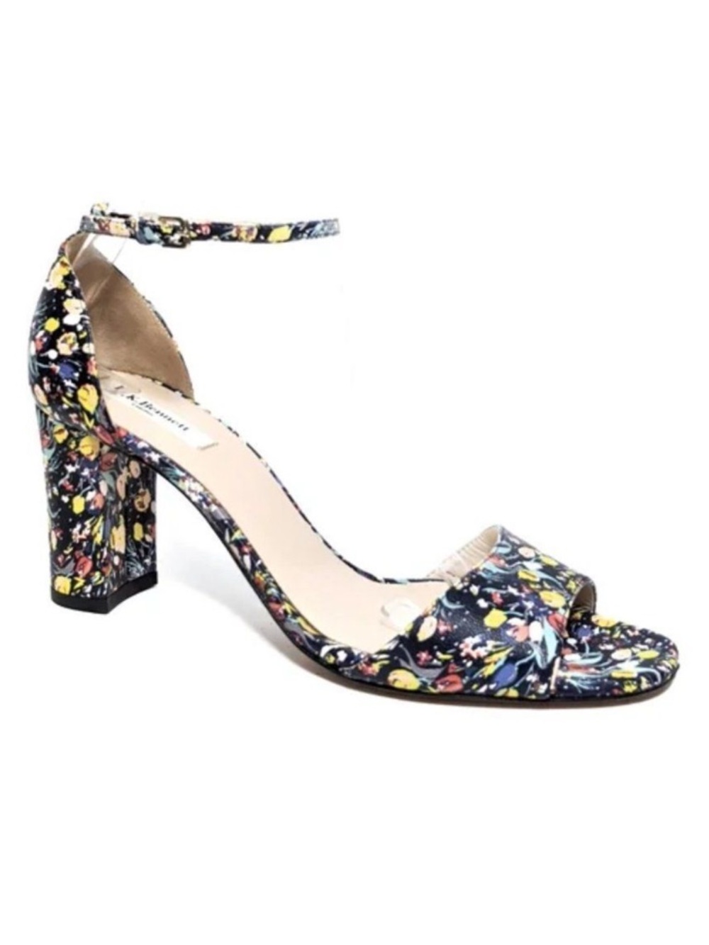 NWOB L.K. BENNETT Helena Floral Ankle Wrap Leather Sandals 39.5